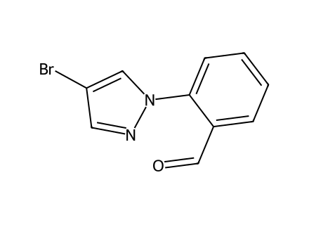 2-(4-Bromo-1H-pyrazol-1-yl)benzaldehyde molecular structure