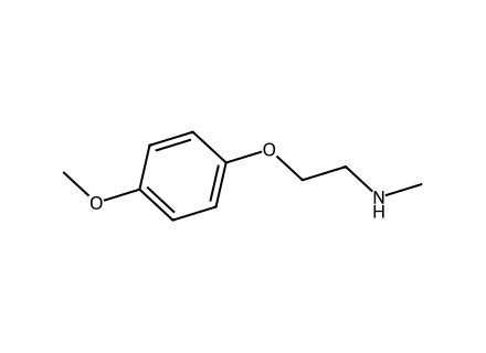 2-4-methoxyphenoxy-n-methyl-1-ethanamine molecular structure