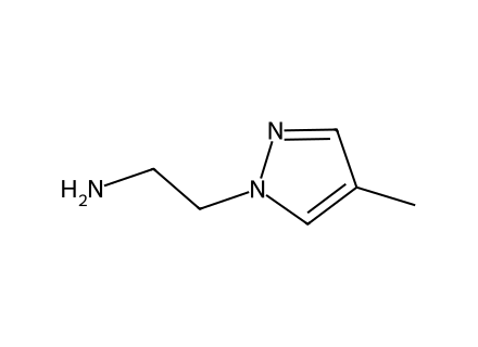 [2-(4-Methyl-1H-pyrazol-1-yl)ethyl]amine molecular structure