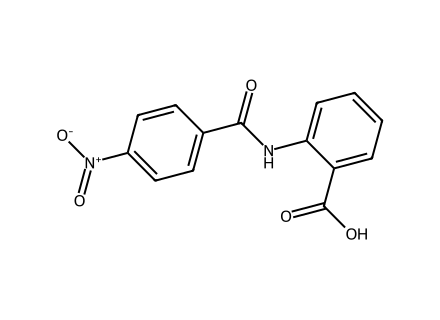 2-[(4-Nitrobenzoyl)amino]benzoic acid molecular structure