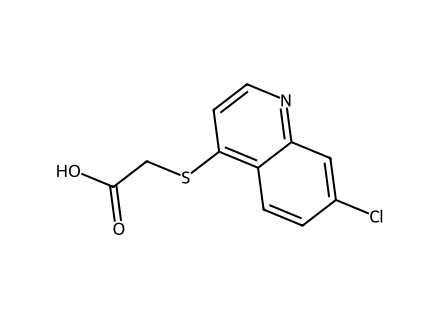 2-[(7-Chloro-4-quinolinyl)sulfanyl]acetic acid molecular structure