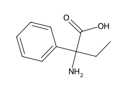 2-Amino-2-Phenylbutyric Acid molecular structure