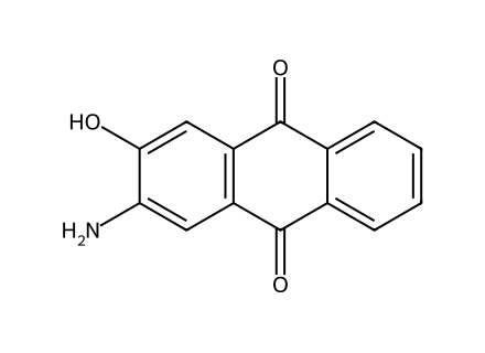 2-Amino-3-Hydroxyanthraquinone molecular structure