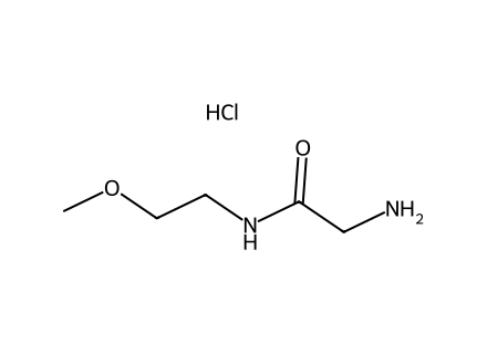 2-Amino-N-(2-methoxyethyl)acetamide hydrochloride molecular structure