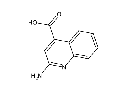 2-Amino-quinoline-4-carboxylic acid molecular structure