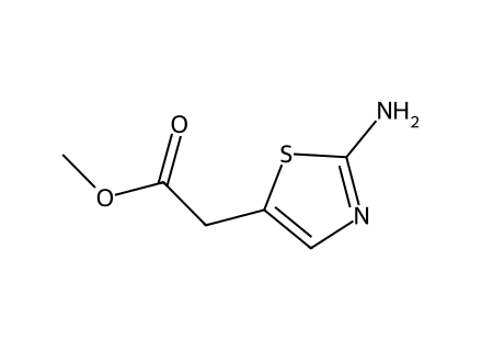 (2-Amino-thiazol-5-yl)-acetic acid methyl ester molecular structure