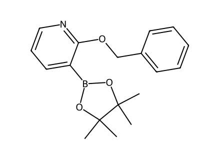2-Benzyloxypyridine-3-boronicacid pinacol ester molecular structure
