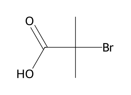 2-Bromo-2-Methylpropionic Acid molecular structure
