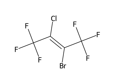 2-Bromo-3-chlorohexafluoro-2-butene molecular structure