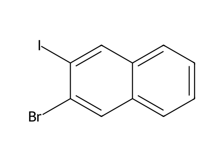 2-Bromo-3-iodonaphthalene molecular structure
