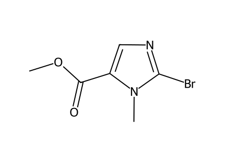 2-Bromo-3-methyl-3H-imidazole-4-carboxylic acid methyl ester molecular structure