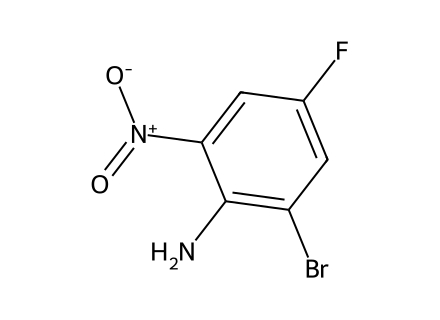 2-Bromo-4-Fluoro-6-Nitroanilin molecular structure