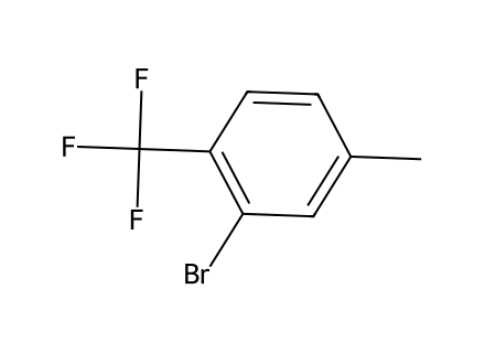 2-Bromo-4-methylbenzotrifluoride molecular structure