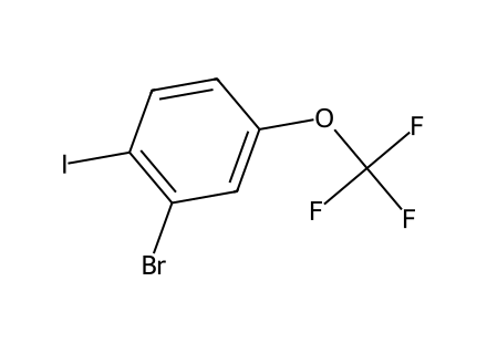 2-Bromo-4-(trifluoromethoxy)iodobenzene molecular structure