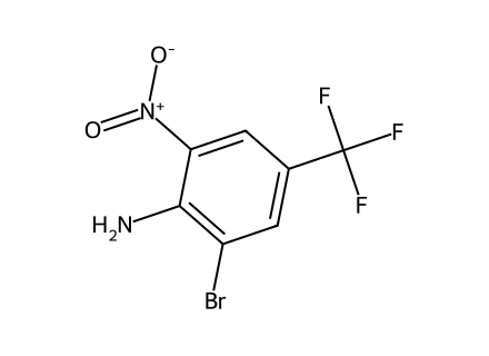 2-Bromo-6-nitro-4-(trifluoromethyl)aniline molecular structure
