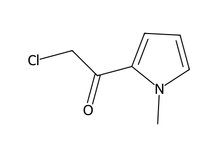 2-Chloro-1-(1-methyl-1H-pyrrol-2-yl)-ethanone molecular structure
