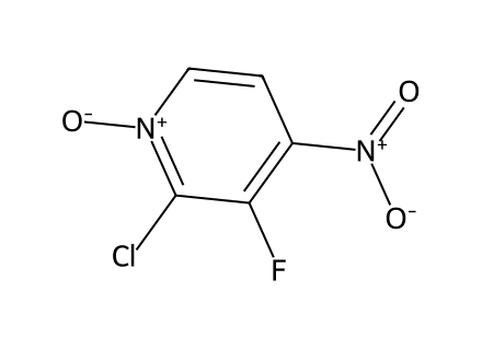 2-Chloro-3-fluoro-4-nitropyridine N-oxide molecular structure