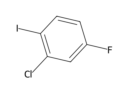 2-Chloro-4-fluoro-1-iodobenzene molecular structure