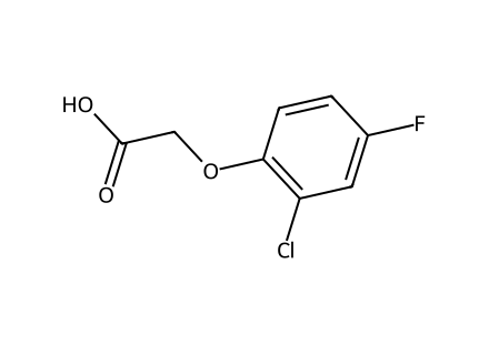 (2-Chloro-4-fluorophenoxy)acetic acid molecular structure