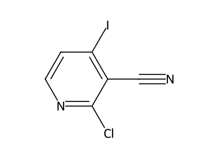 2-Chloro-4-Iodo-3-Pyridinecarbonitrile molecular structure