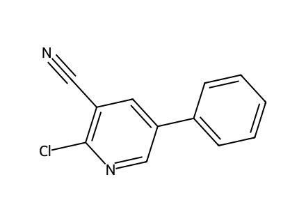2-Chloro-5-phenylnicotinonitrile molecular structure