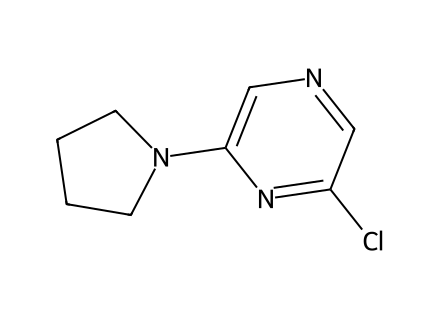 2-Chloro-6-(1-pyrrolidinyl)pyrazine molecular structure