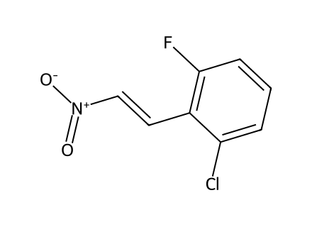 2-Chloro-6-fluoro-beta-nitrostyrene molecular structure