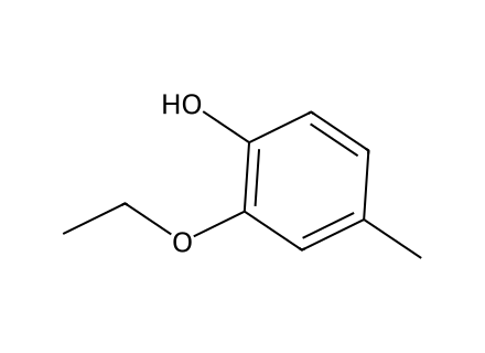 2-Ethoxy-4-methylphenol molecular structure