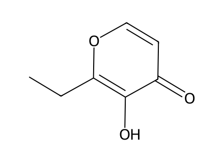 2-Ethyl-3-Hydroxy-4H-Pyran-4-One molecular structure