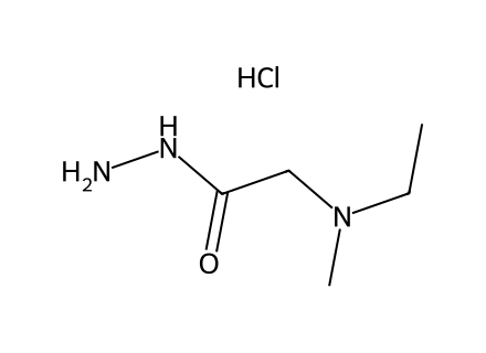 2-[Ethyl(methyl)amino]acetohydrazide hydrochloride molecular structure