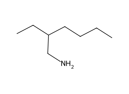 (+/-)-2-Ethylhexylamine molecular structure