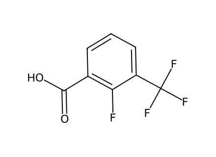 2-Fluoro-3-(trifluoromethyl)benzoic acid molecular structure