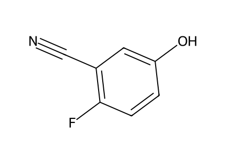 2-Fluoro-5-hydroxybenzenecarbonitrile molecular structure