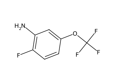 2-Fluoro-5-(trifluoromethoxy)aniline, JRD molecular structure