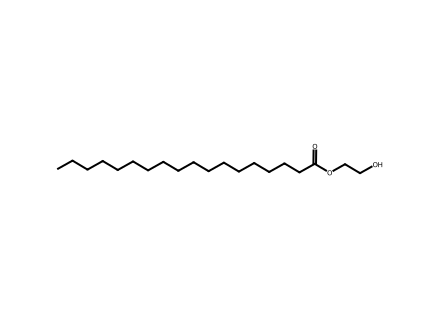 2-hydroxyethyl-stearate molecular structure