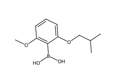 2-ISObutoxy-6-Methoxyphenylboronic Acid molecular structure