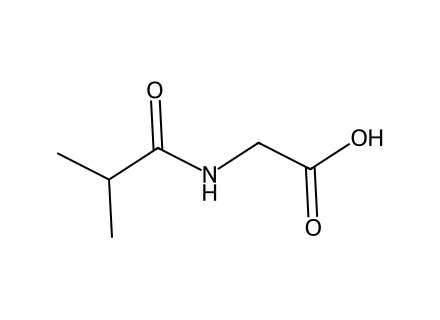 2-(Isobutyrylamino)acetic acid molecular structure