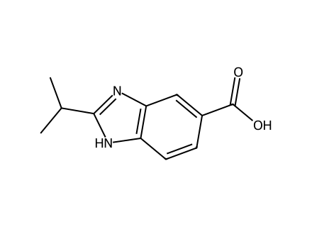 2-Isopropyl-1H-benzoimidazole-5-carboxylic acid molecular structure