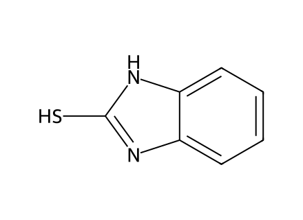 2-Mercaptobenzimidazole molecular structure
