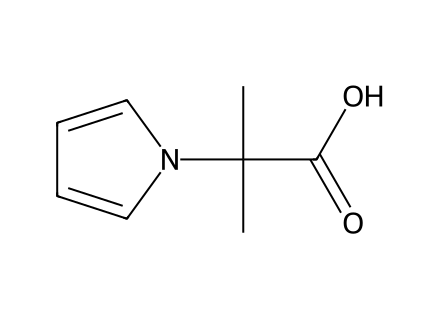 2-Methyl-2-(1H-pyrrol-1-yl)propanoic acid molecular structure