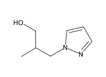 2-methyl-3-1h-pyrazol-1-yl-propan-1-ol molecular structure