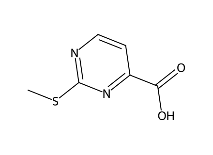 2-Methylsulfanylpyrimidine-4-carboxylic acid molecular structure