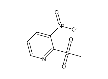 2-(Methylsulfonyl)-3-nitropyridine molecular structure