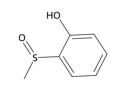 2-(Methylsulphinyl)Phenol molecular structure