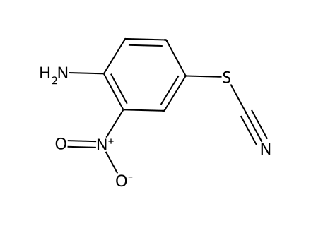 2-Nitro-4-Thiocyanoaniline molecular structure