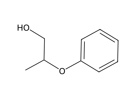 2-Phenoxypropanol molecular structure