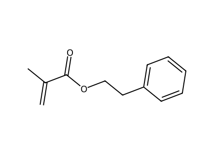 2-Phenylethyl Methacrylate, 98 molecular structure