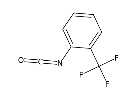 2-(Trifluoromethyl)phenyl isocyanate molecular structure