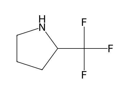 (+/-)-2-(Trifluoromethyl)pyrrolidine molecular structure