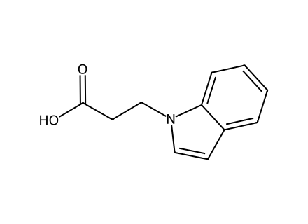 3-(1H-Indol-1-yl)propanoic acid molecular structure